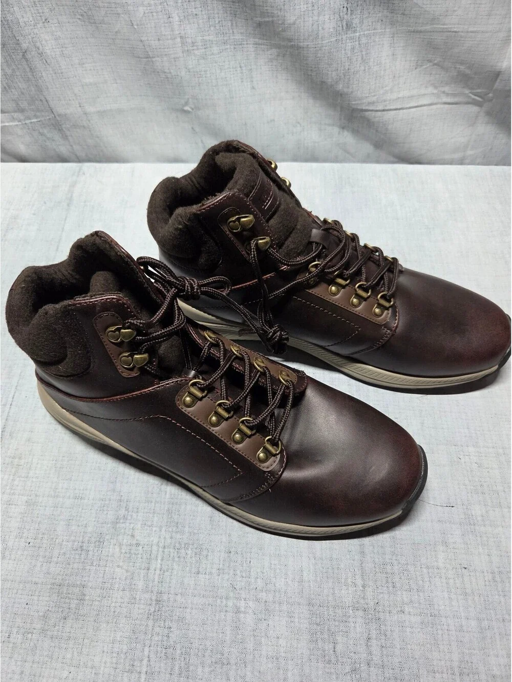 Khombu Men's Brown Waterproof Hiking Boots